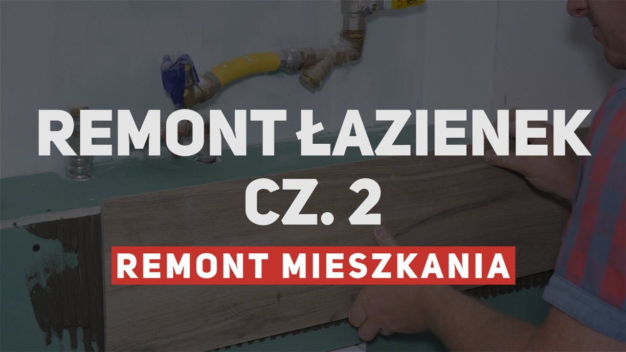 Remont łazienek - układanie płytek w toalecie i łazience