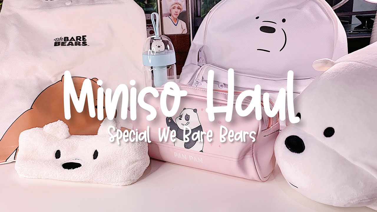 •. Miniso Haul Serba We Bare Bears .• Indonesia