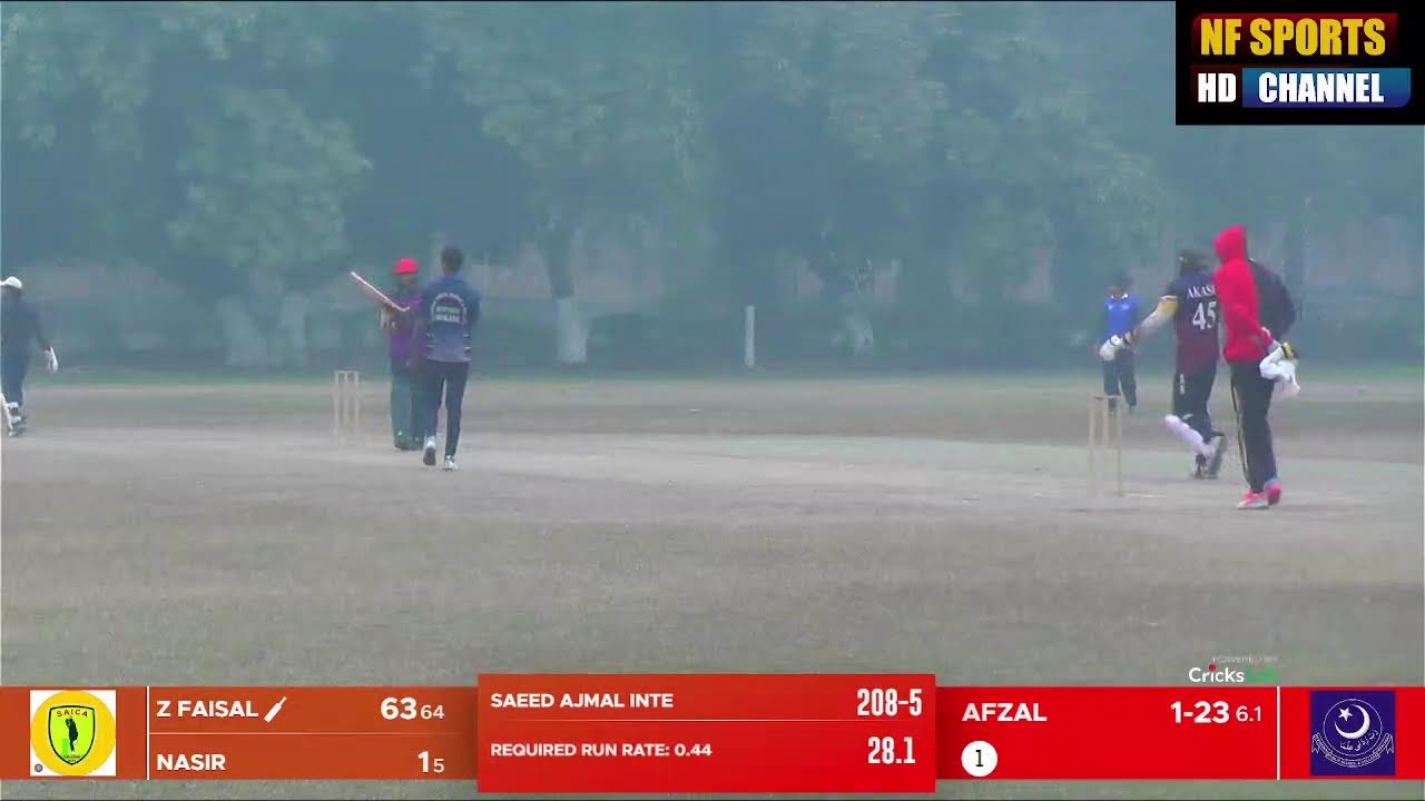 DIVSINAL PUBLIC SCHOOL&COLLEGE CRICKET ACDMY VS SAEED AJMAL INTERNATIONAL CRICKET ACDEMY