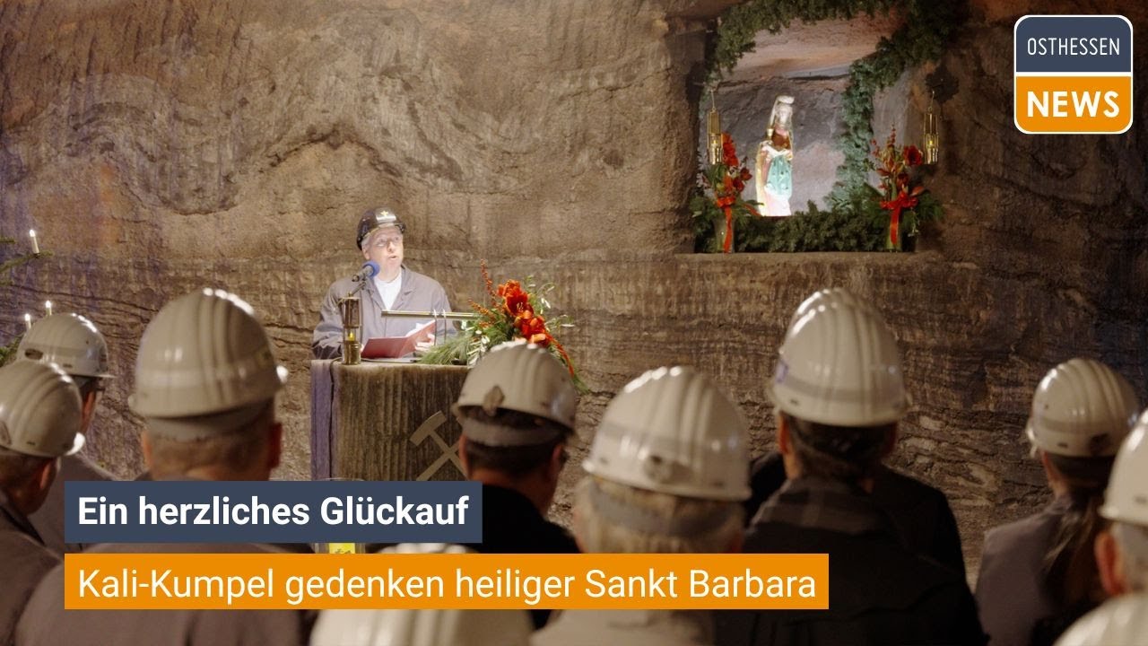 NEUHOF: K+S-Barbarafeier in 535 Metern Tiefe