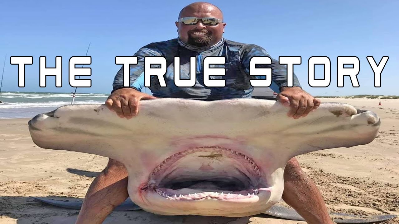 Poco Cedillo. The True Story of the 14' Hammerhead. Texas Land Based Shark Fishing (LBSF)