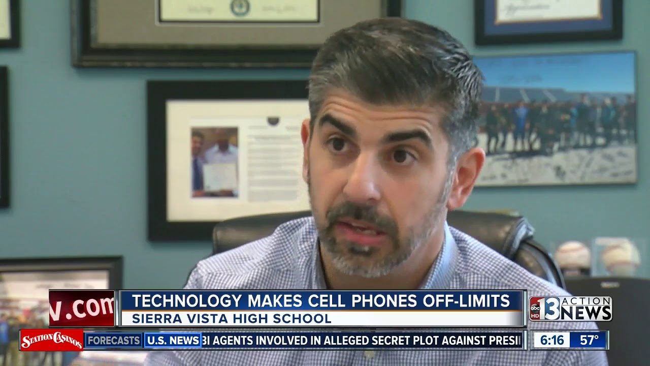 Las Vegas high school experiments with locking students' phones away during class