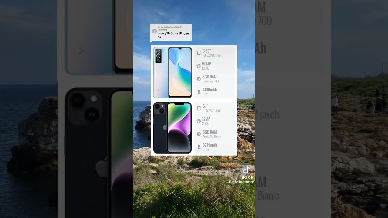 iPhone 14 vs Vivo y76 5G