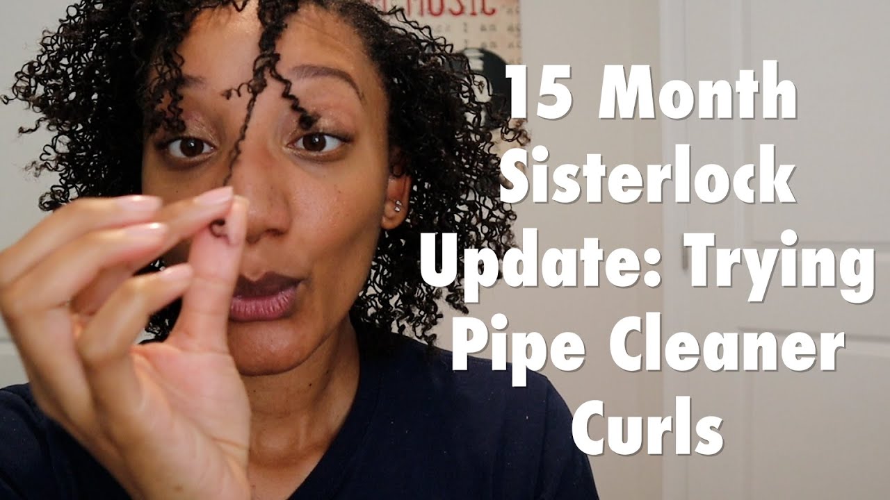15 Month #Sisterlocked: Trying Pipe Cleaner Curls