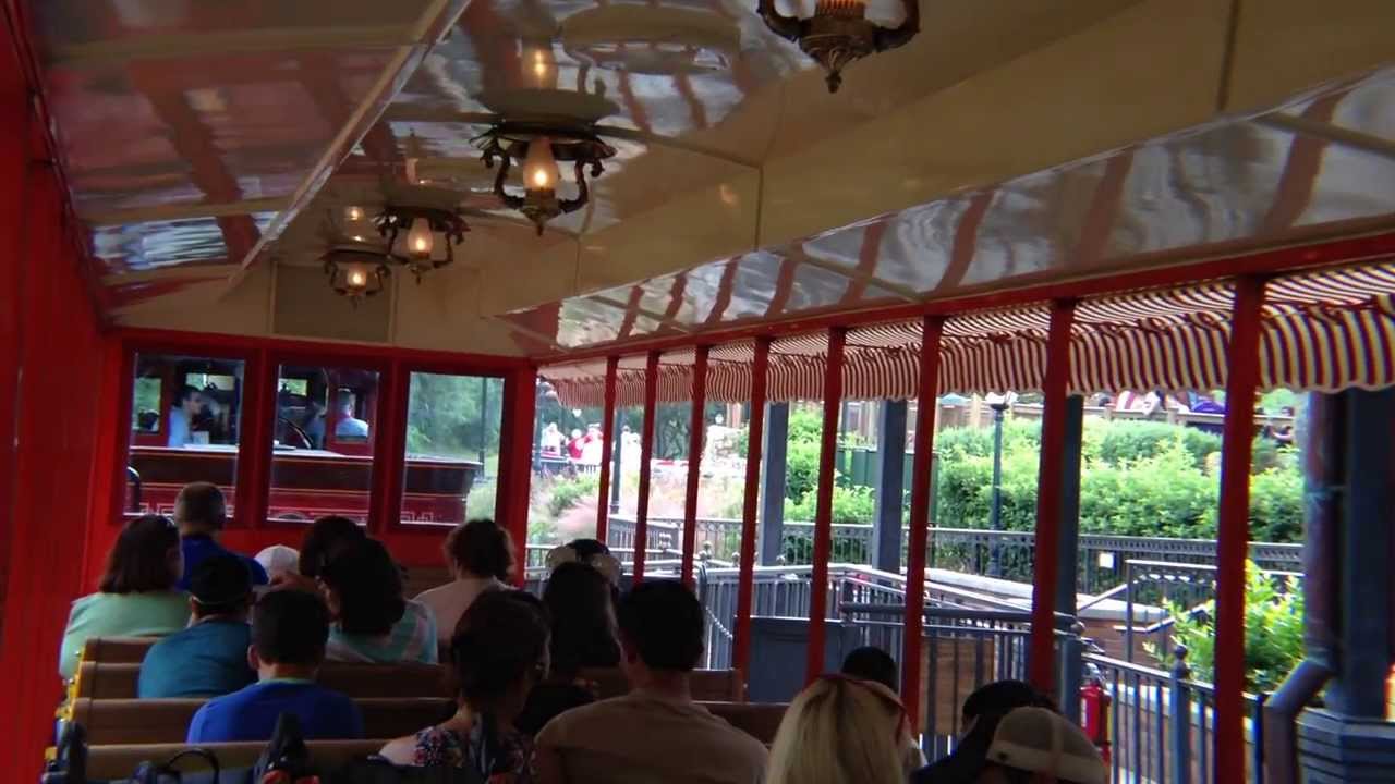 Walter E. Disney Engine #1 A Ride In The Passenger Car Fantasyland To Main Street Station