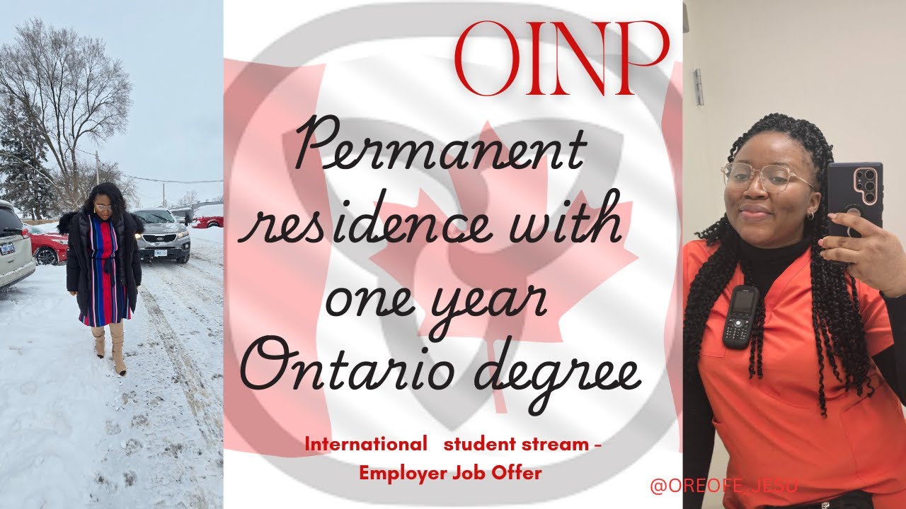 PR WITH ONE YEAR ONTARIO CERTIFICATE| OINP PR PATHWAYS | EE |FSW| INTERNATIONAL STUDENTS STREAM