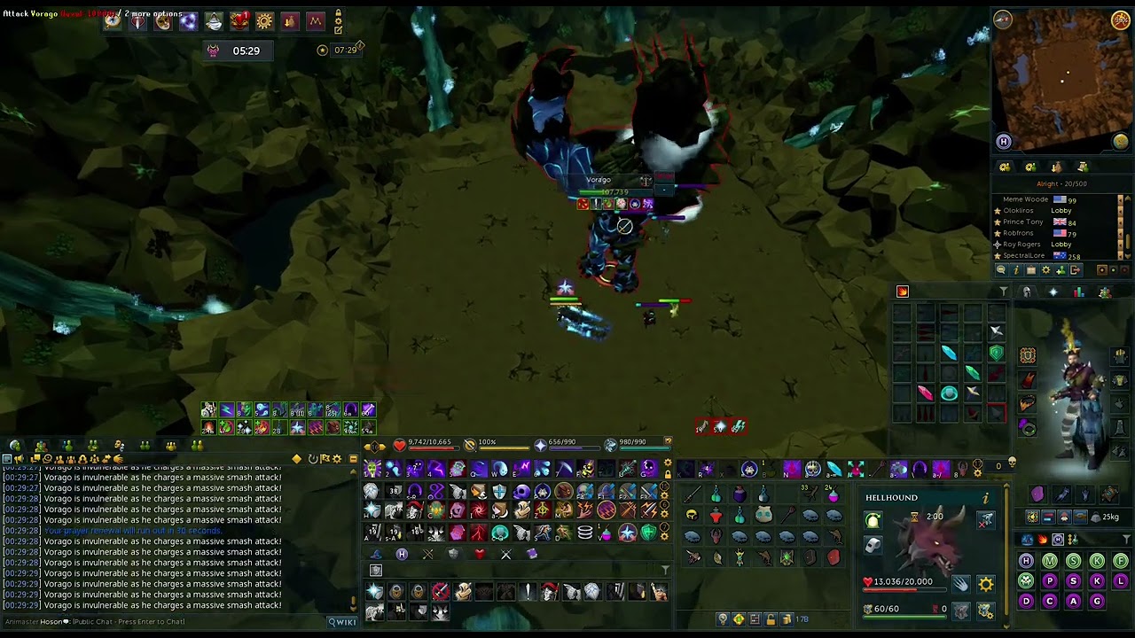 Vorago The End rotation solo normal mode necromancy example