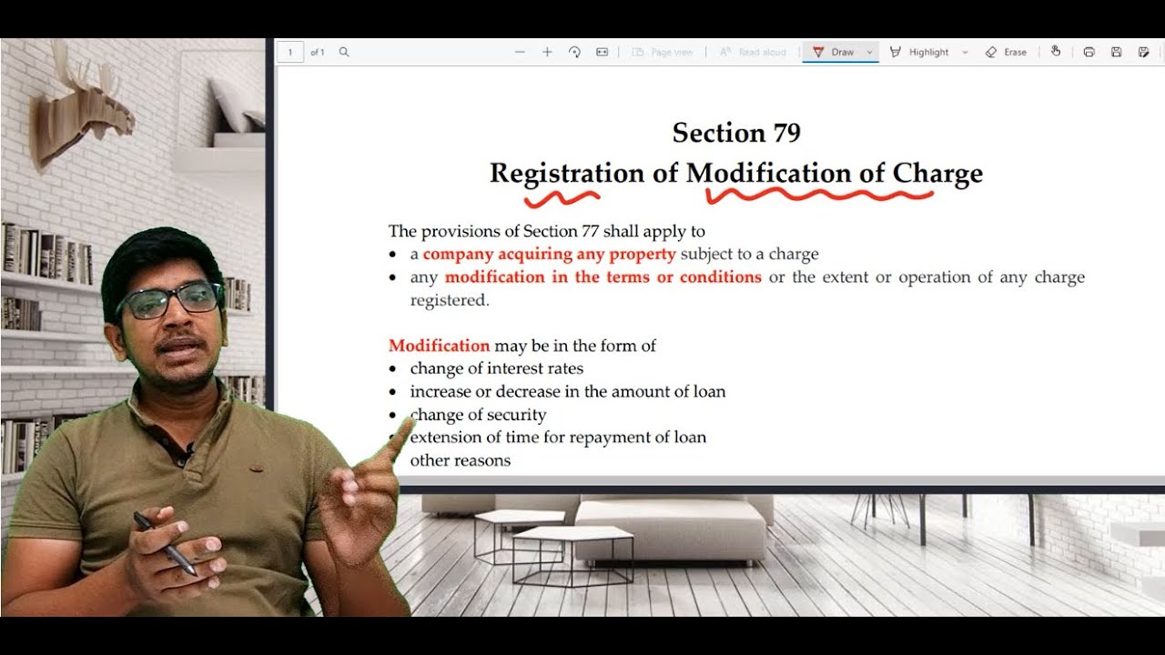 Section 79 of Companies Act 2013 | Modification of Charge