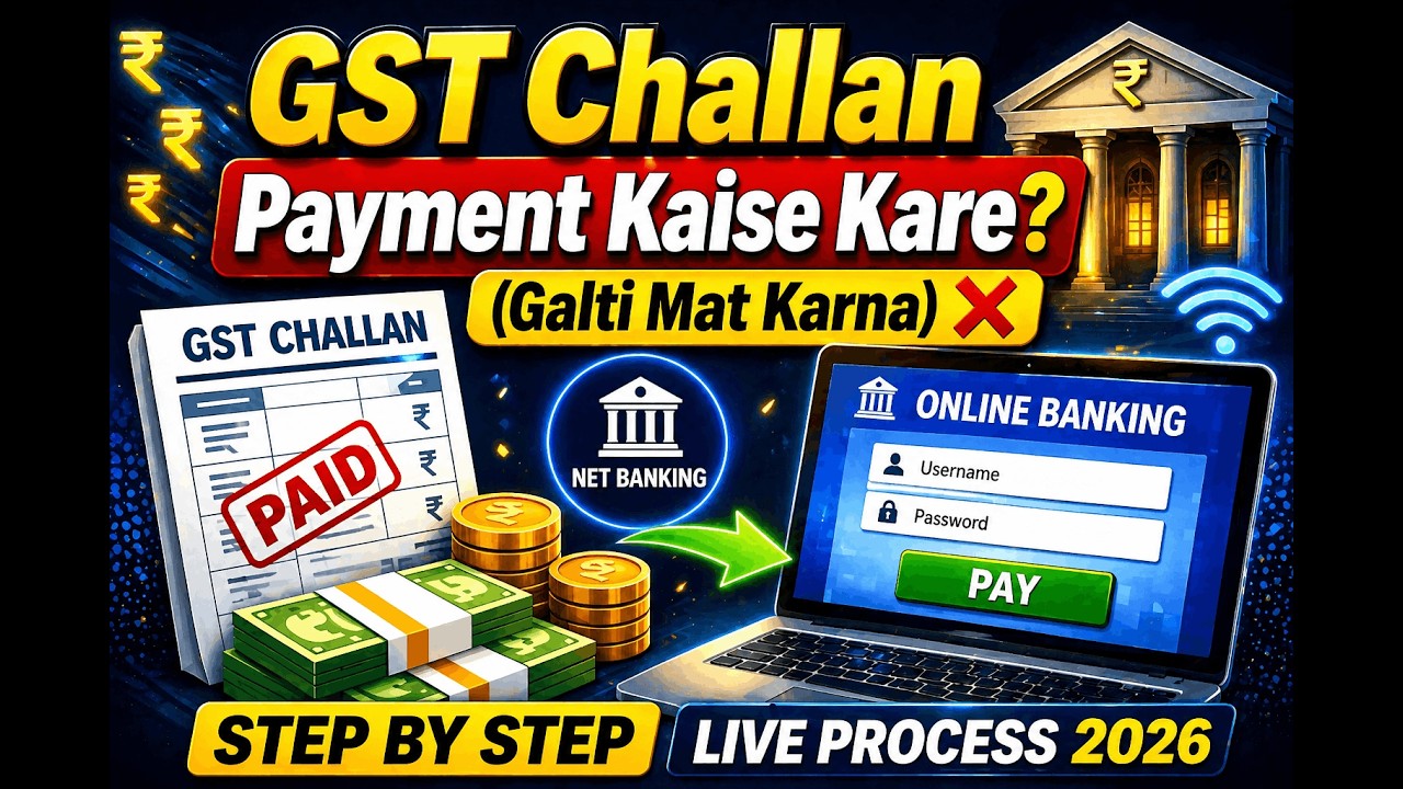 How To Pay GST Challan Through Net Banking | Pay GST Challan Online | GST Payment Online | Live 2026