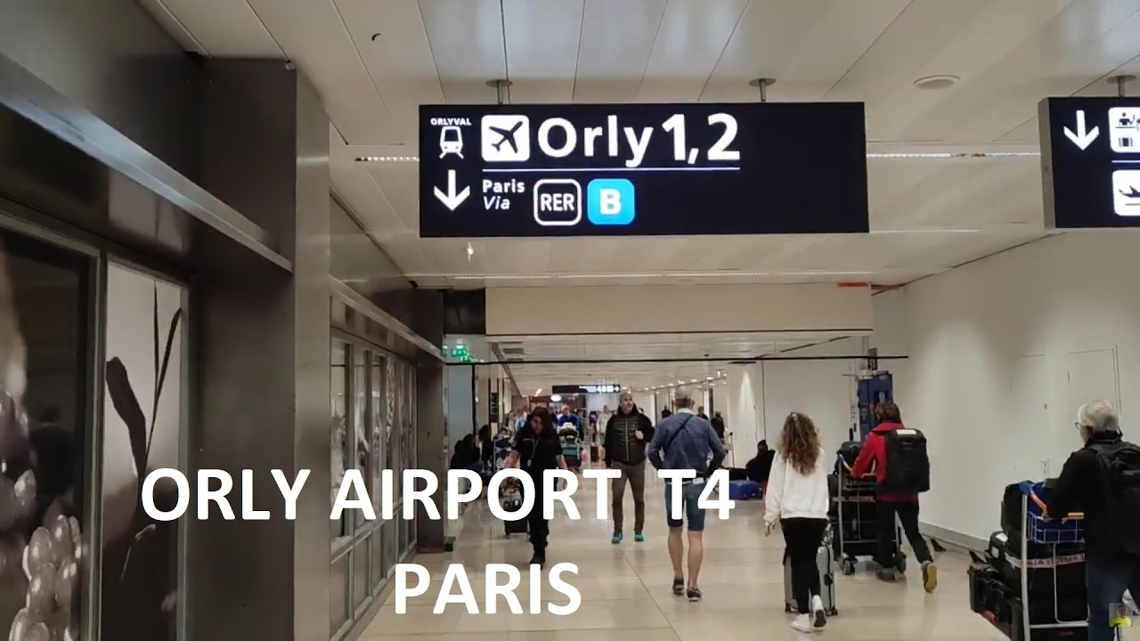 Parigi , Aeroporto di Orly Terminal 4 , dal tram T7 al terminal Orly 1,2