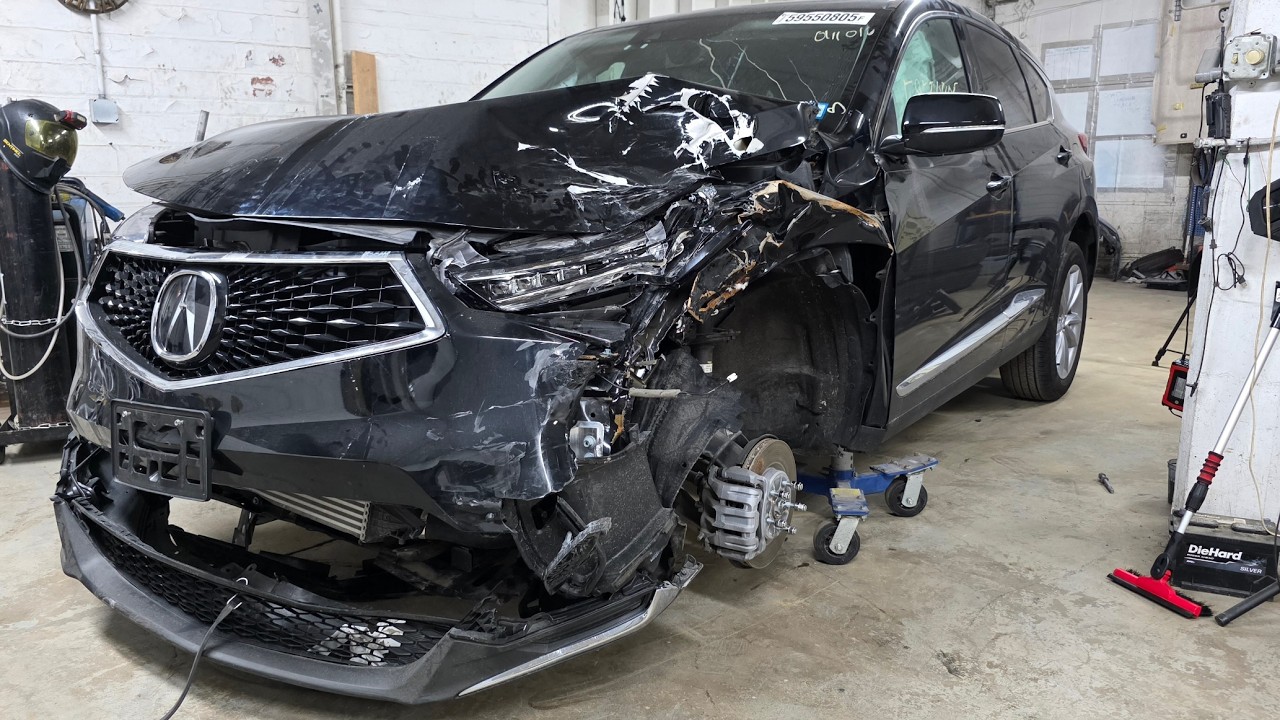 OOONLY 8500 MILES Acura rdx Crash Rebuild from Totaled to Perfect | Step-by-Step Restoration