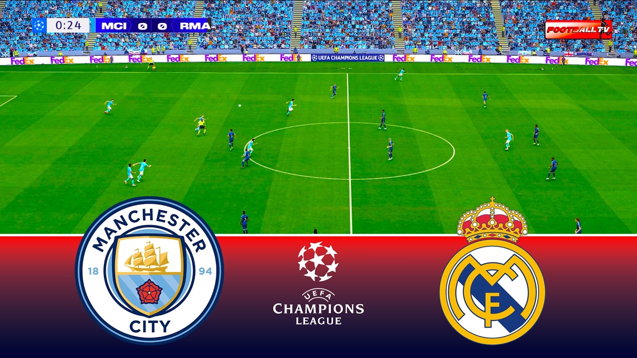 Manchester City vs Real Madrid - UEFA Champions League 2026 | Full Match UCL | Pes 21 Gameplay