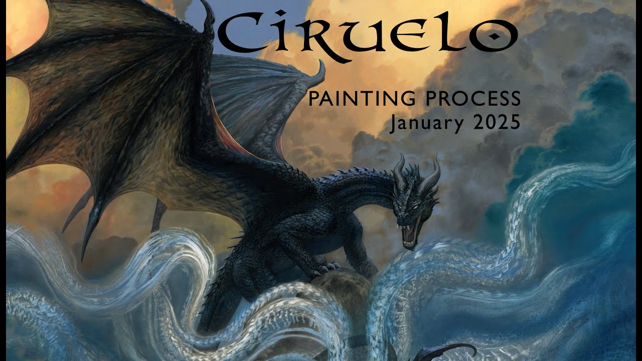 Oil Painting Process by CIRUELO - January 2025