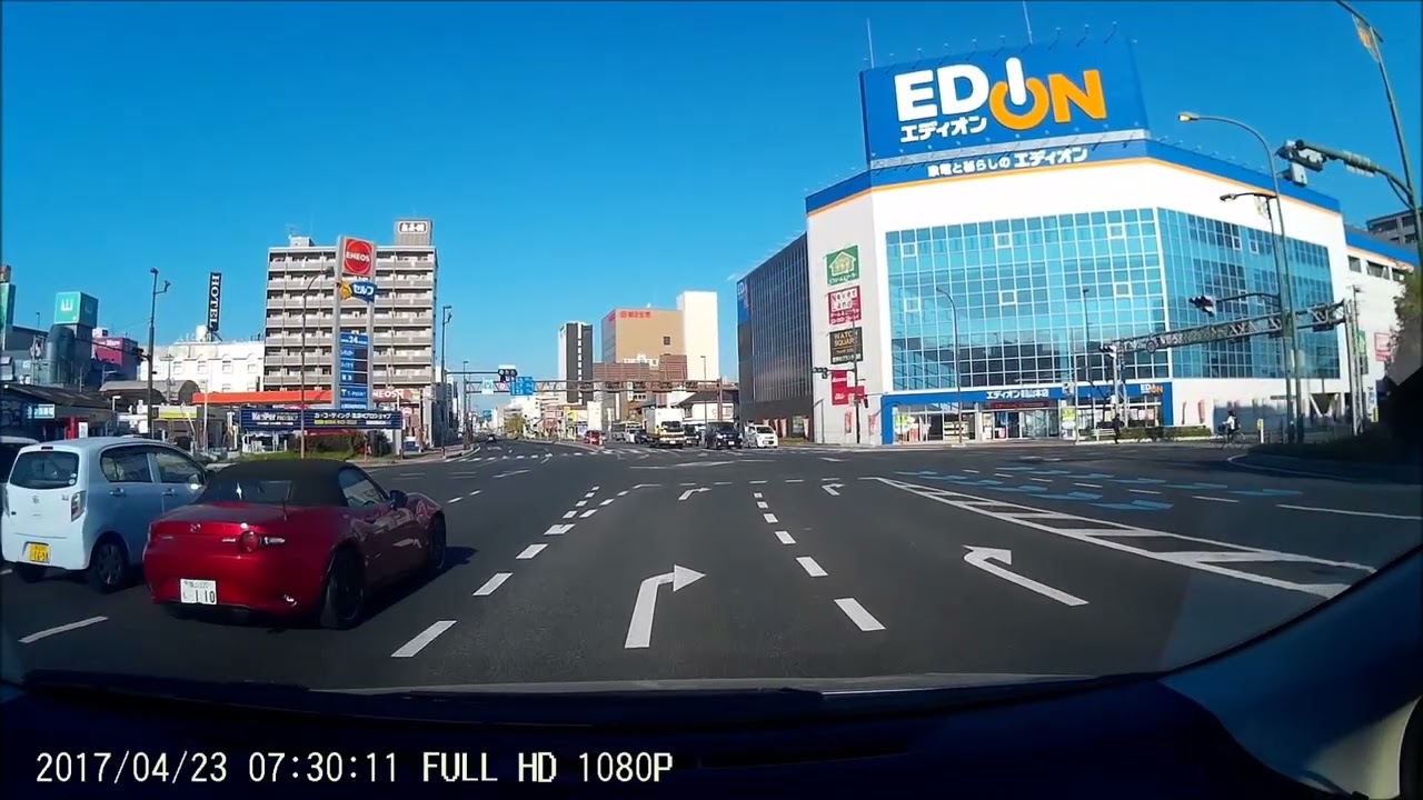 ドライブ動画　2017福山市182号2号線　府中市　福山市１