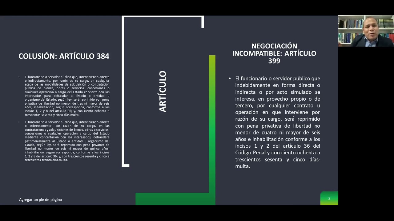 Diferencia entre colusión y negociación incompatible