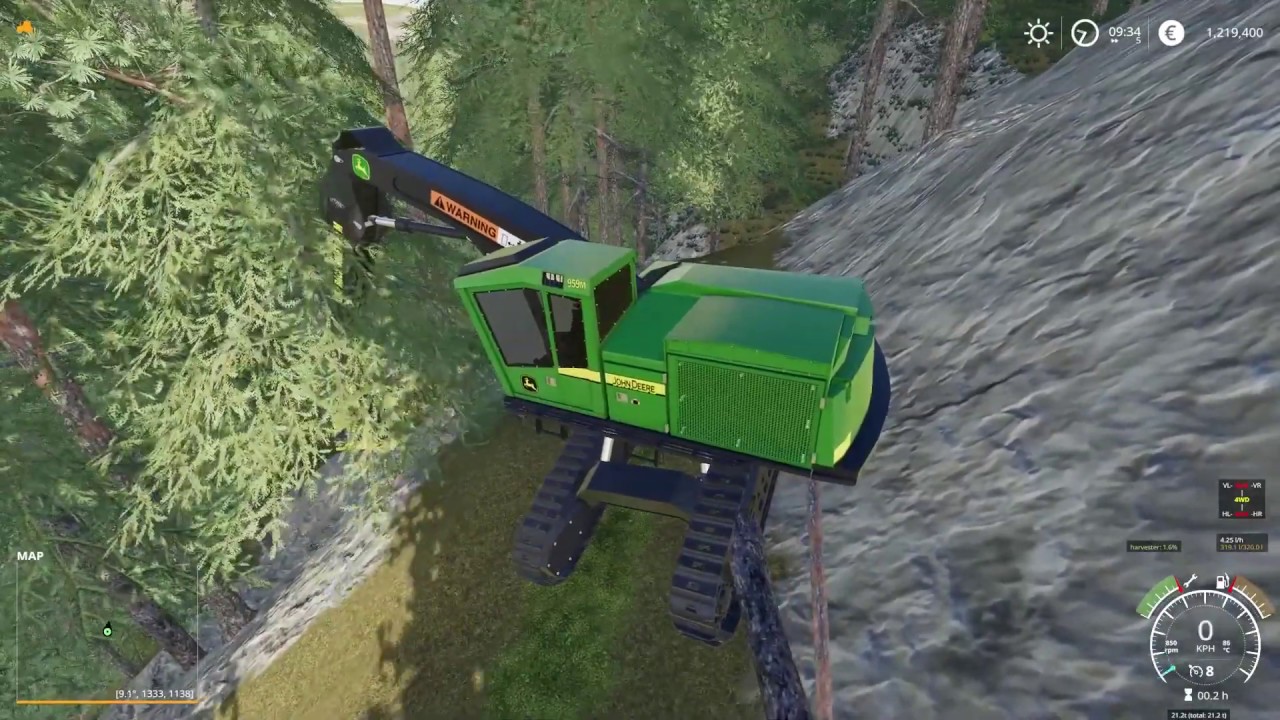 FS19 Extreme Harvesting with John deere 959MH