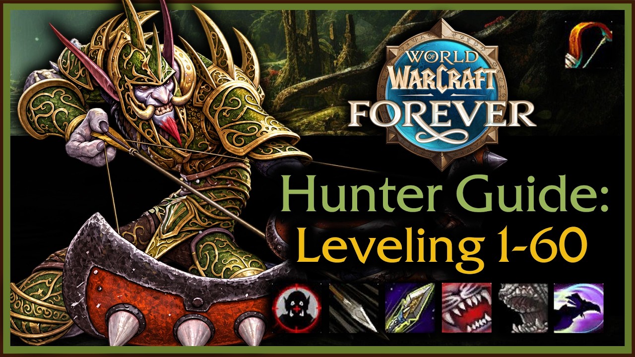 WoW Forever: Poradnik levelowania Beast Mastery Hunter 1-60 (Zwierzaki, Bronie, Talenty, Rotacja,...
