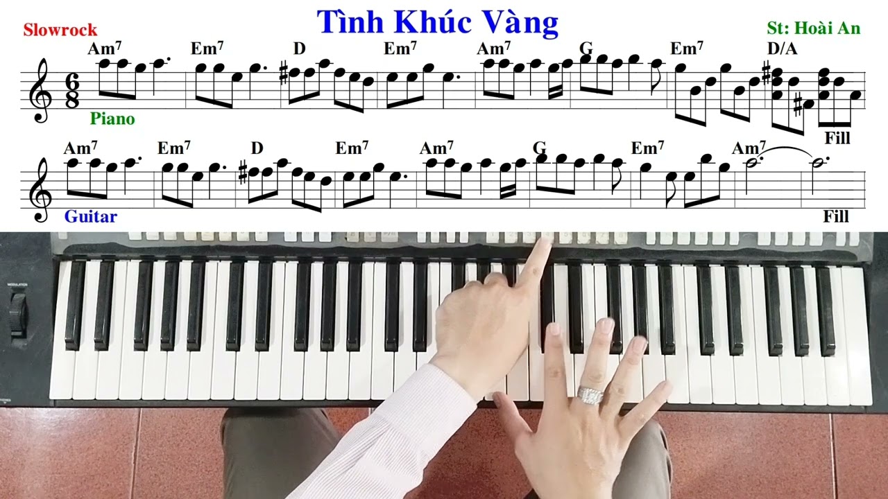 Bài: TÌNH KHÚC VÀNG - Đan Trường | Hướng dẫn đệm hát - Ku Tèo Piano.