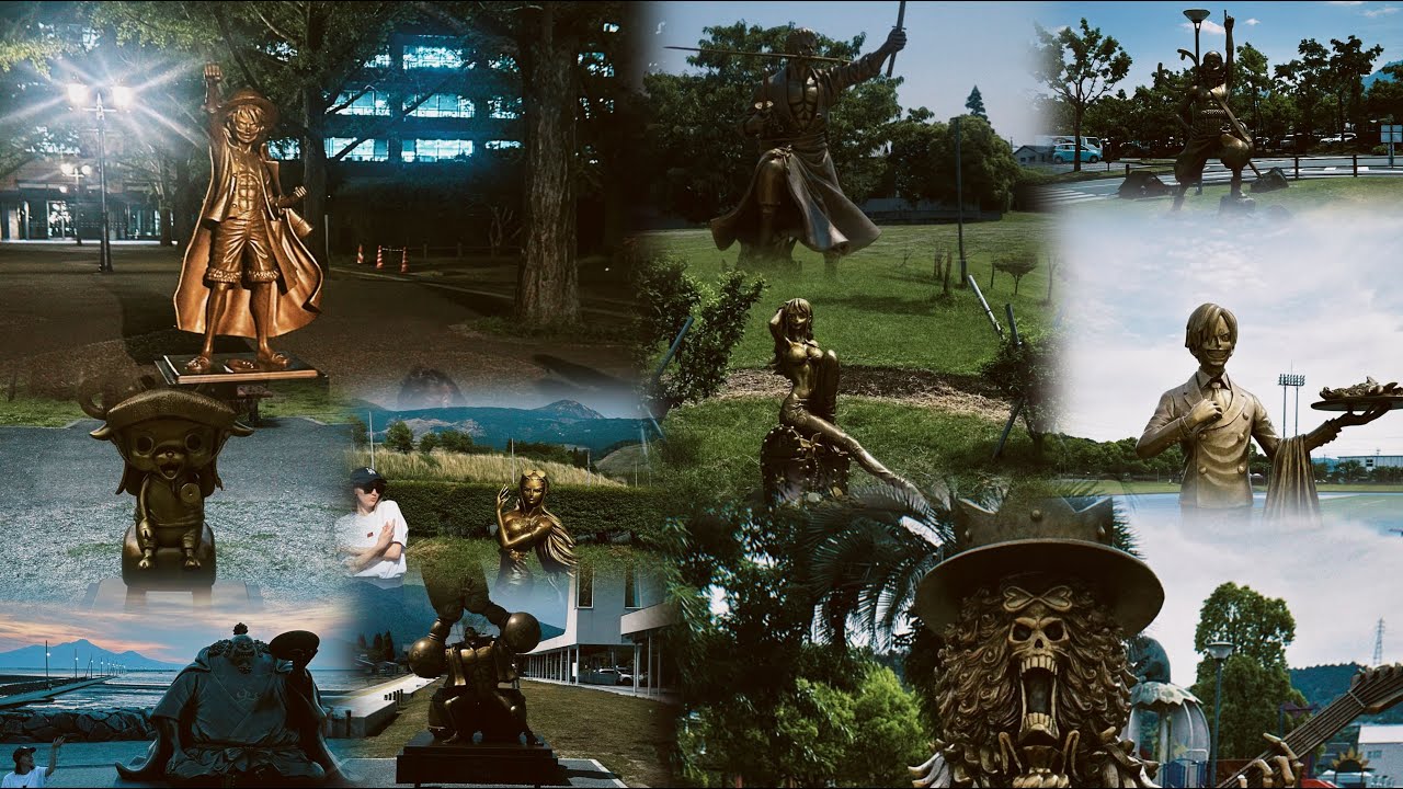 Japan: day 7-9. All One Piece statues in 2 days. Kumamoto Prefecture