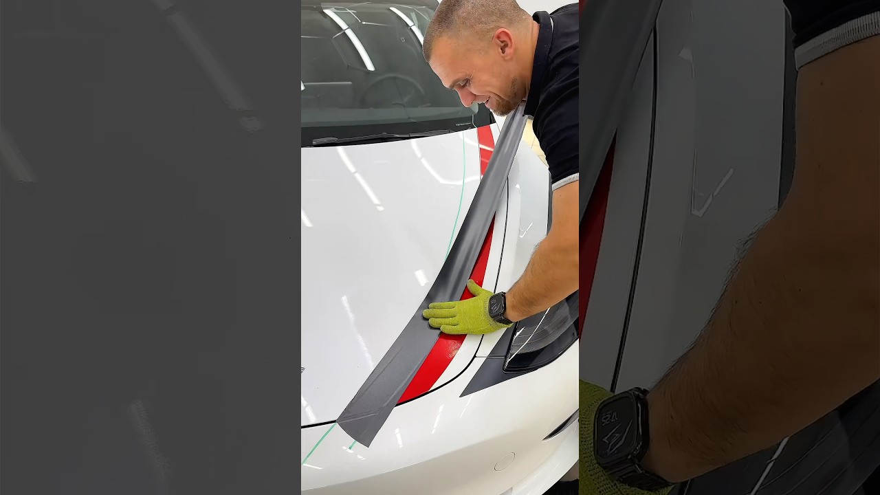 Tesla Model 3 &ndash; How to Make Clean Hood Stripes in One Weekend 🚗✨