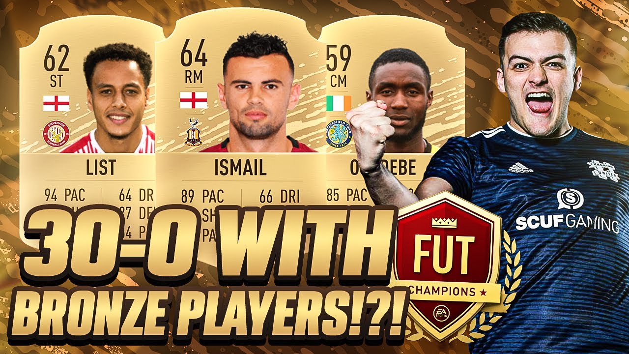 30-0 FUT CHAMPIONS w/ A BRONZE TEAM + R9!?! FIFA 20 TOP 100 WEEKEND LEAGUE GAMEPLAY & SQUAD BUILDER!