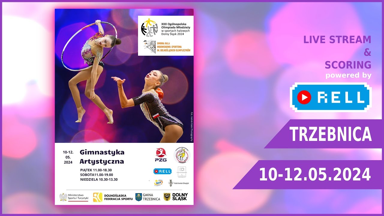 【▶️RELL 】XXX OGÓLNOPOLSKA OLIMPIADA MŁODZIEŻY w gimnastyce artystycznej - FINAŁY OOM TRZEBNICA 2024