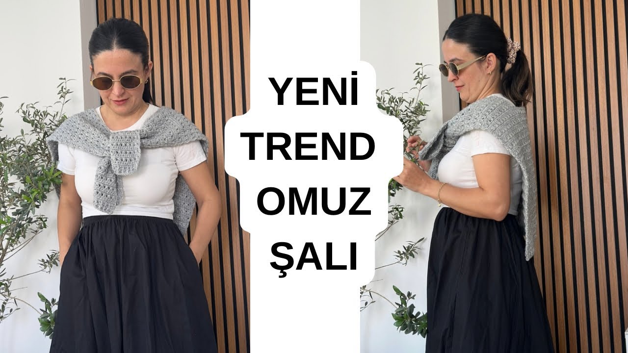 ПОСЛЕДНИЙ ТРЕНД 🎉 МЫ ДЕЛАЕМ ПРОСТУЮ И ОЧЕНЬ ПОЛЕЗНУЮ ШАЛЬ НА ПЛЕЧИ 🧶 #knittig