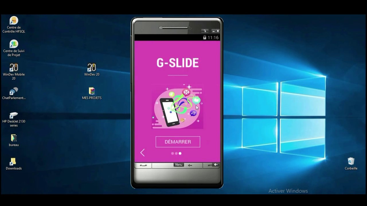 TUTO WINDEV MOBILE : COMPOSANT G-SLIDE