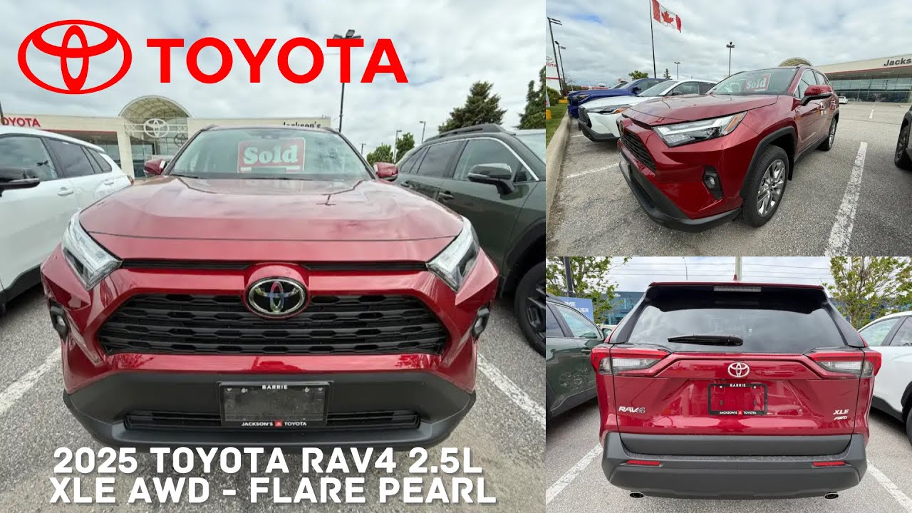 2025 TOYOTA RAV4 XLE PREMIUM AWD | RUBY FLARE PEARL