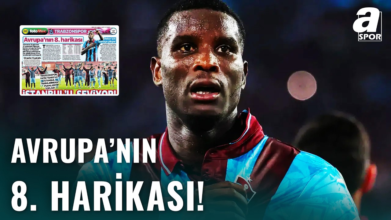 Trabzonspor Formasıyla Fırtınalar Estiren Onuachu, Avrupa'da Gündem Oldu!