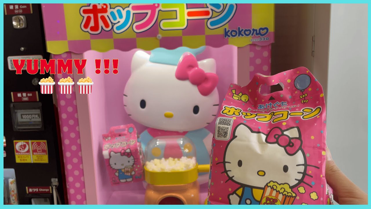 HELLO KITTY Popcorn Machine ASMR-The Most Adorable Chef | SanMay SANRIO #asmr #hellokitty #popcorn