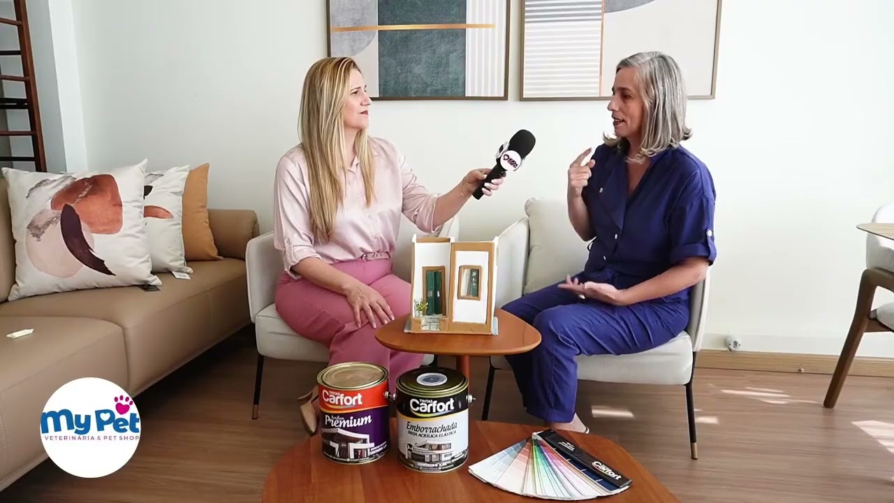 Bate papo com Arquiteta no Programa Saia da Rotina com a Tintas Carfort