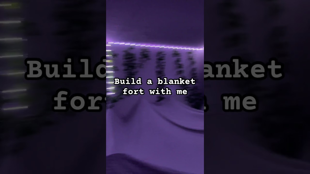 Build a blanket fort with ne #preppy