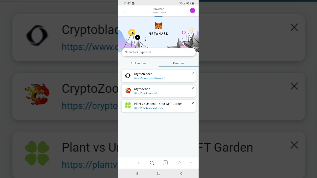 How to play Plant versus Undead on Mobile using metamask browser and Chrome.