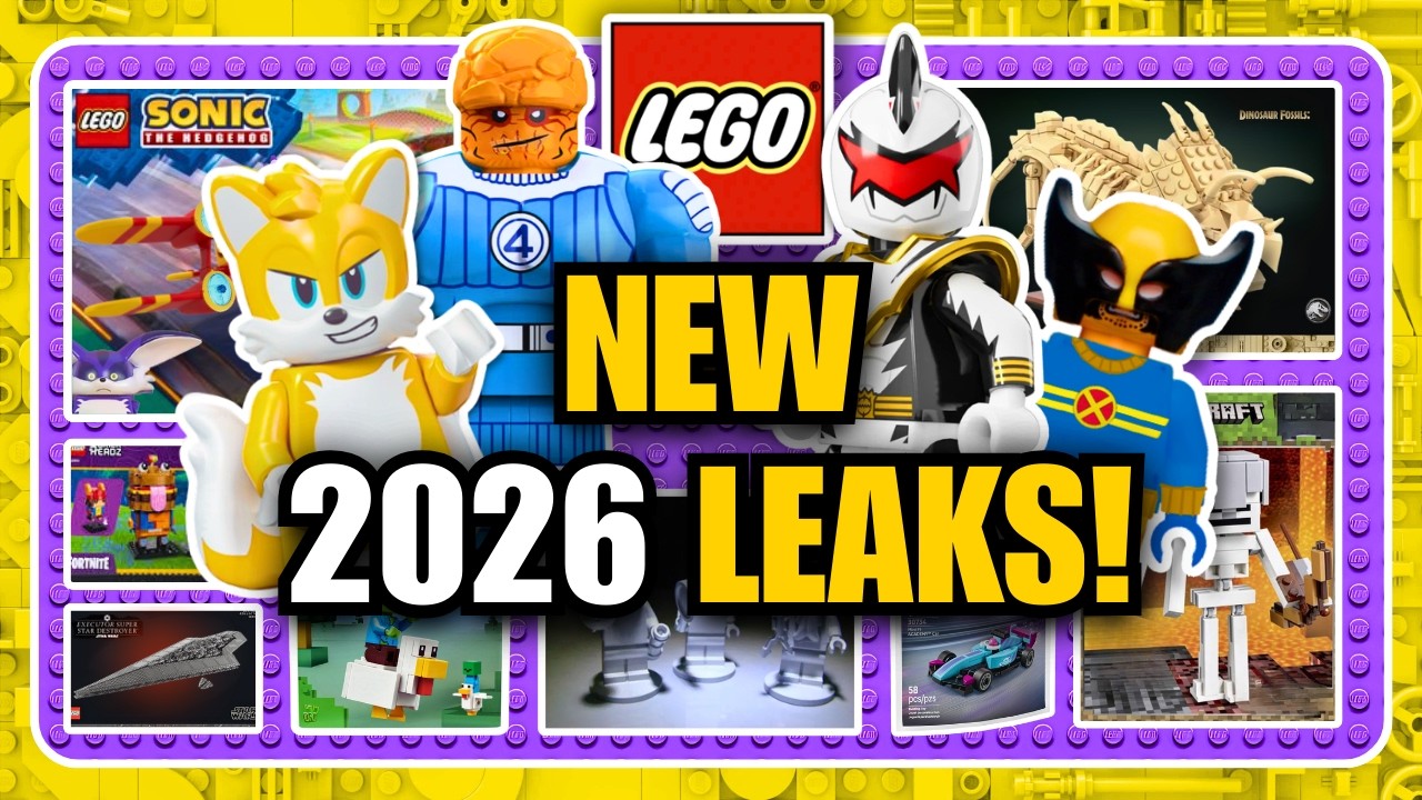 Новые утечки LEGO! CMF 29, Minecraft, Marvel, Парк Юрского периода и многое другое!