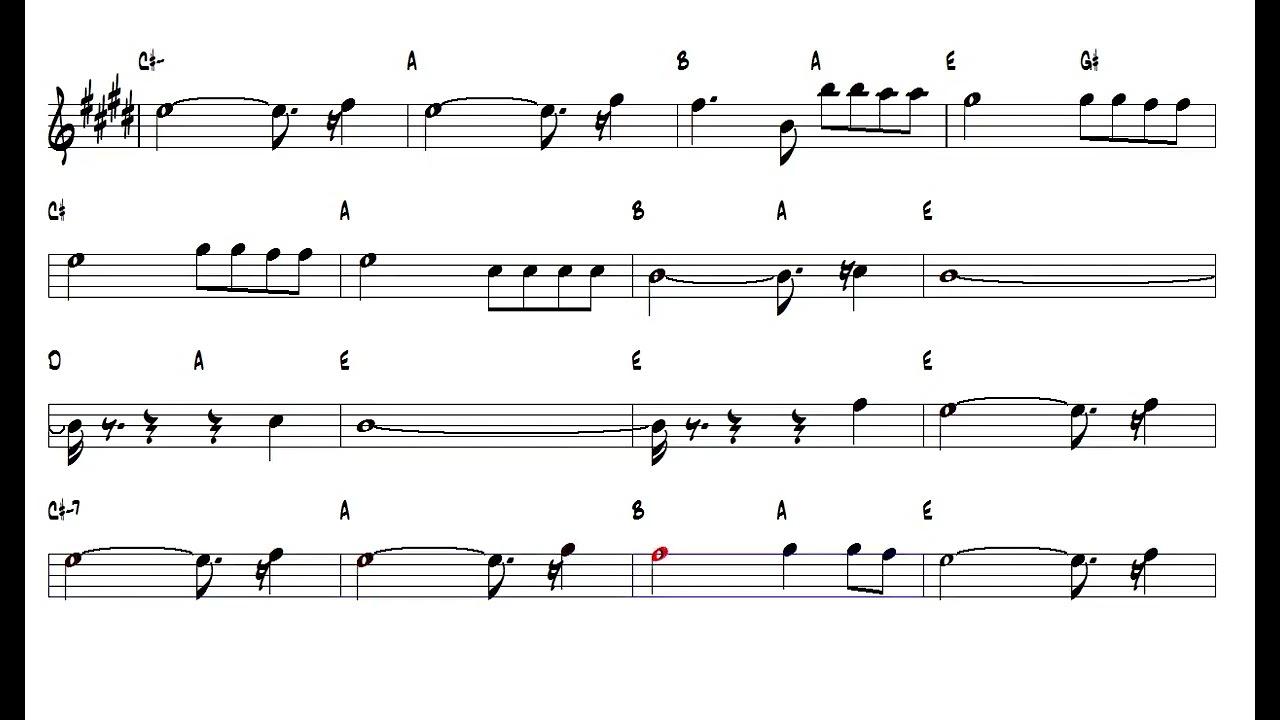 Love Hurts Nazareth Alto Sax