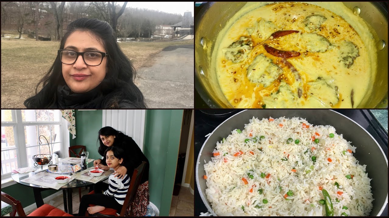Tuesday Vlog - Made Kadhi Pakora | Indian(NRI) Mom's Weekday Routine | Simple Living Wise Thinking