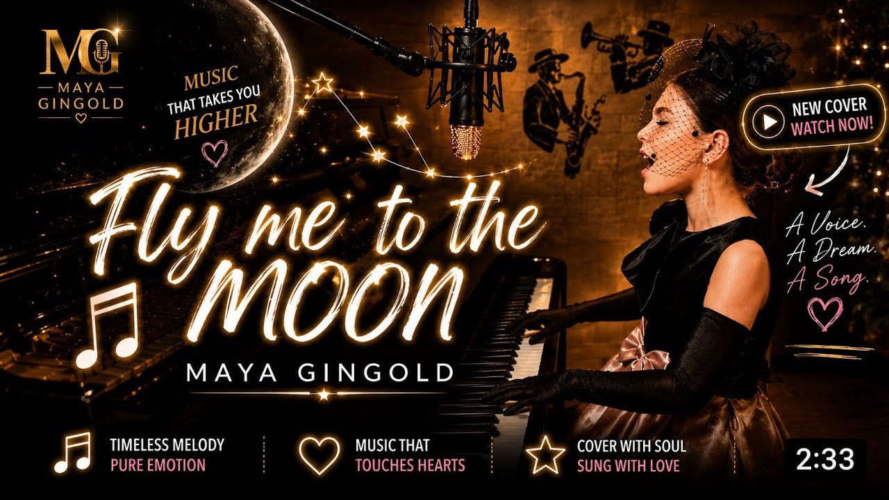 Fly me to the moon. Maya Gingold. Piano & Voice Jazz Cover.