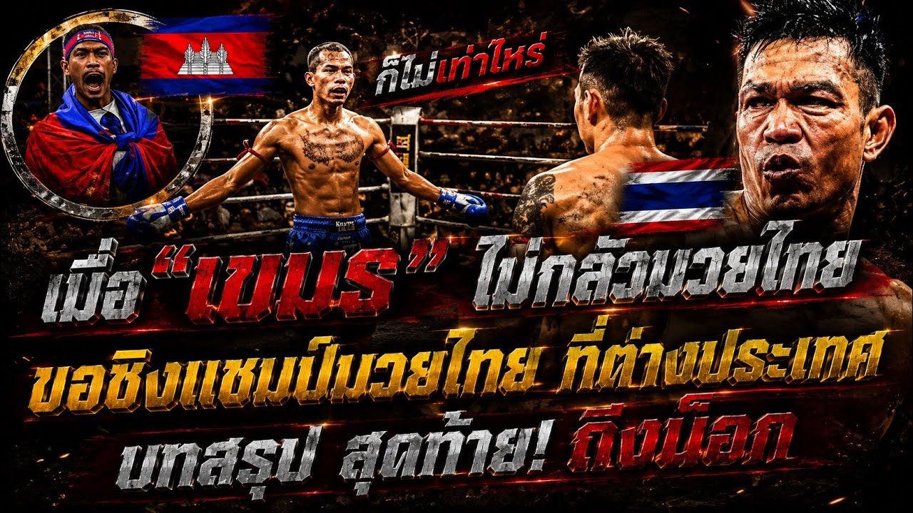 ใครของจริง! มวยไทย ปะทะ มวยเขมร มีแชมป์ WBC มวยไทย เป็นเดิมพัน ต่อยเวทีกลาง (พากย์ไทย+อีสาน)