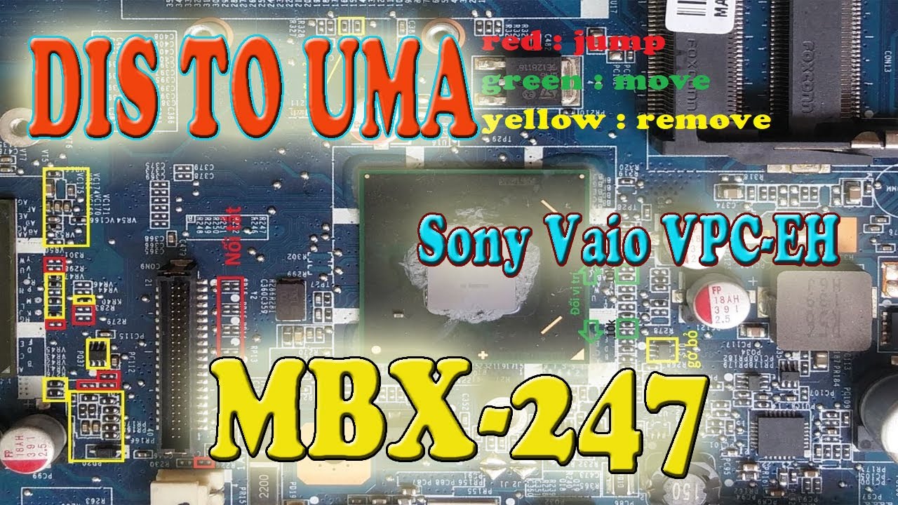 Discrete To Uma Sony Vaio VPC-EH MBX-247