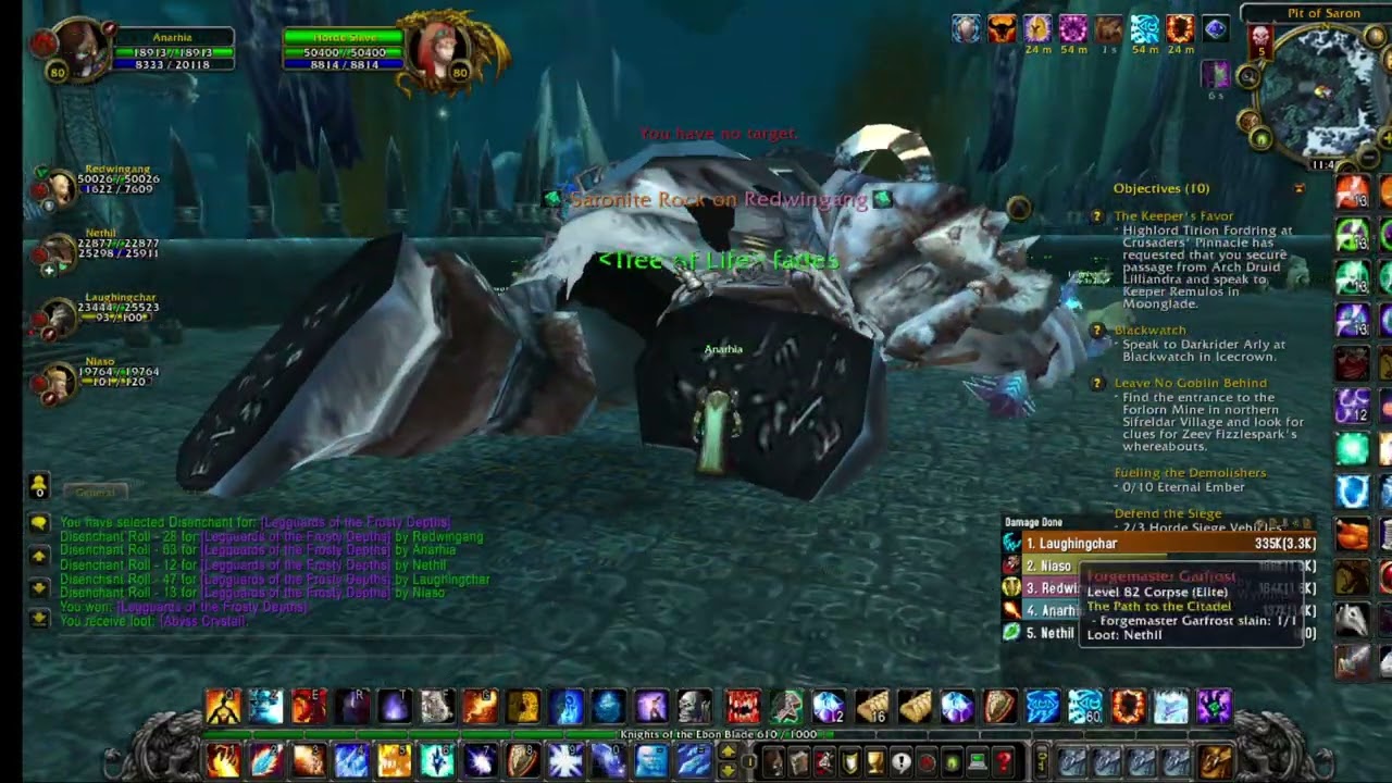 FIRE MAGE WOW WOTLK 3.3.5 - Pit of Saron (POS) HC