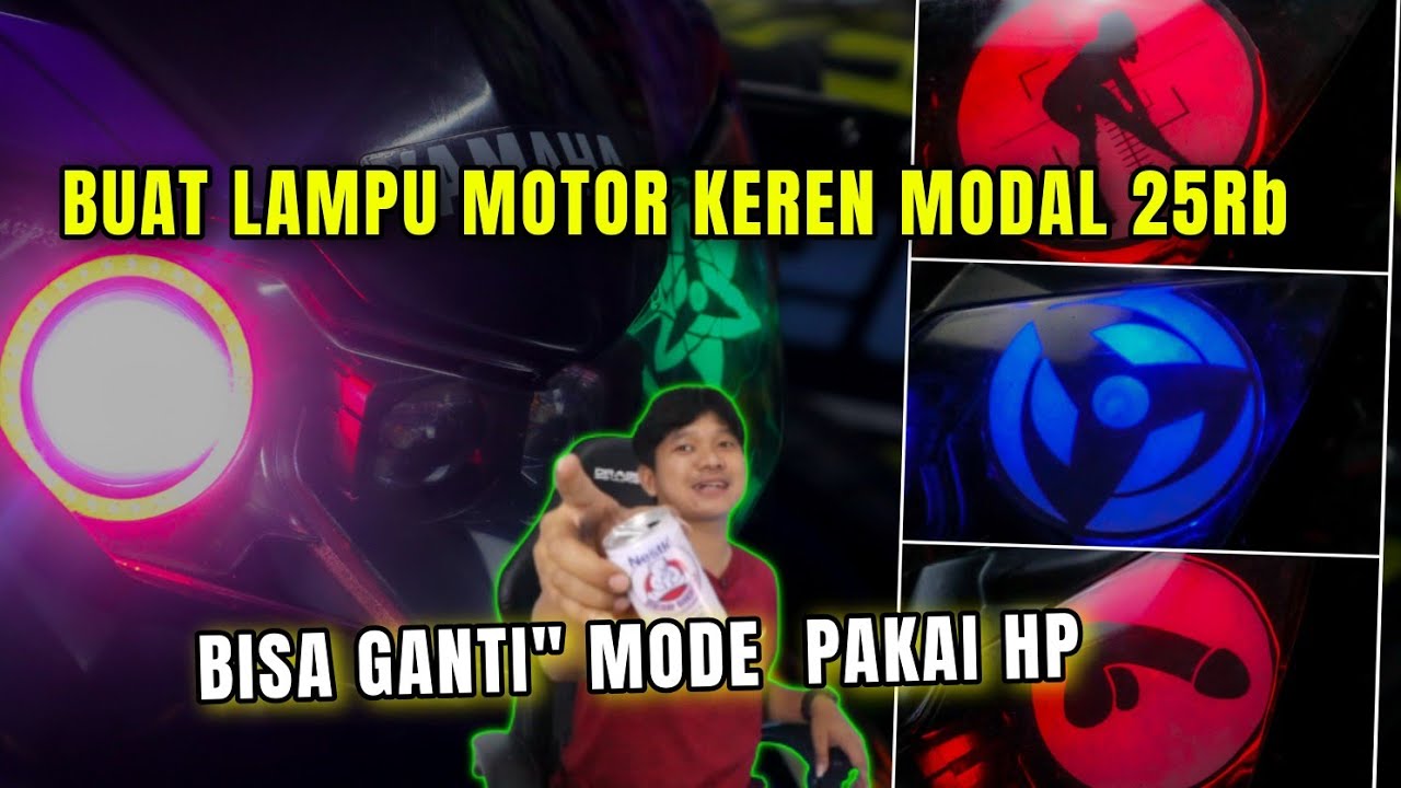 MODIF LAMPU MOTOR CANGGIH MODAL KALENG BEKAS‼️ALA