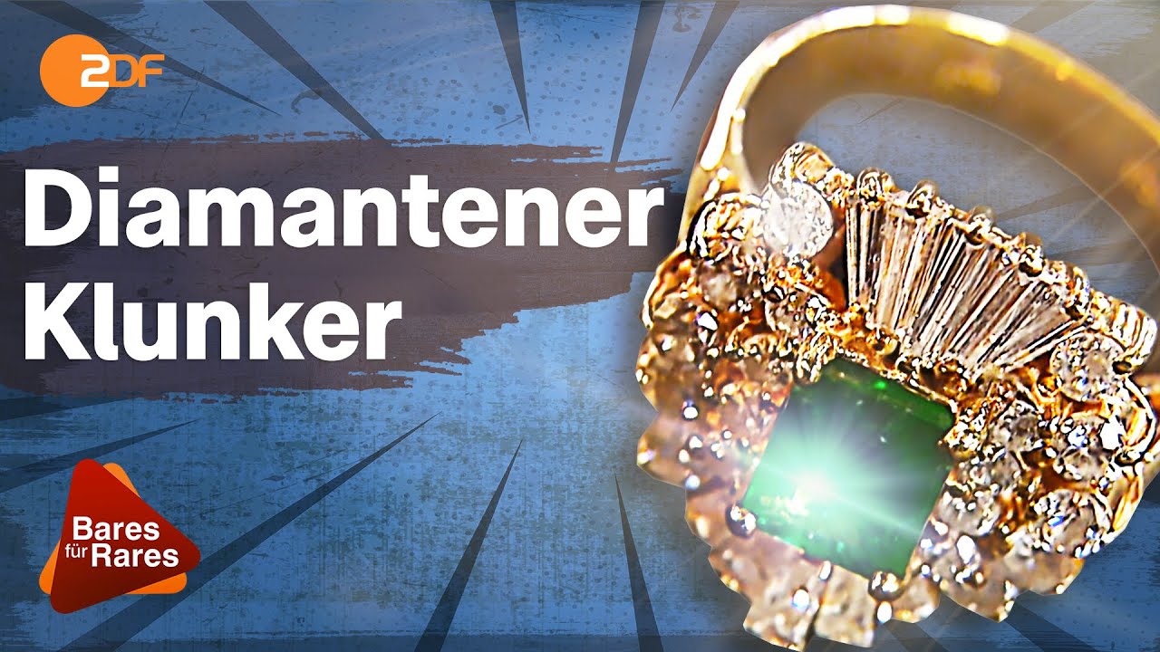 Ein wahres Juwel! Smaragdring aus 585er Gelbgold mit Diamanten | Bares f&uuml;r Rares