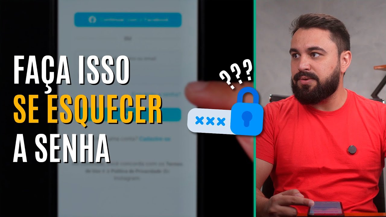 COMO RECUPERAR A SENHA DE UM SITE PELO CELULAR