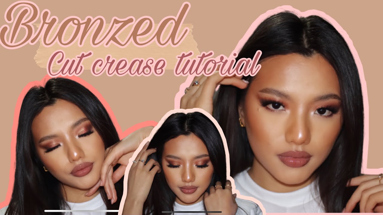 Easy Bronzed Semi-cut crease Make up Tutorial || I'm back 😅 || Anjila Tamang