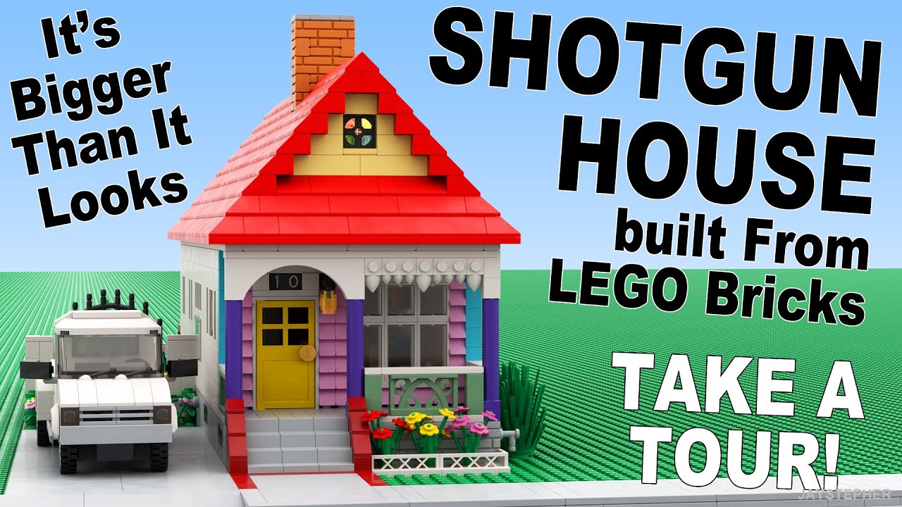 LEGO Shotgun House Custom Build MOC Tour