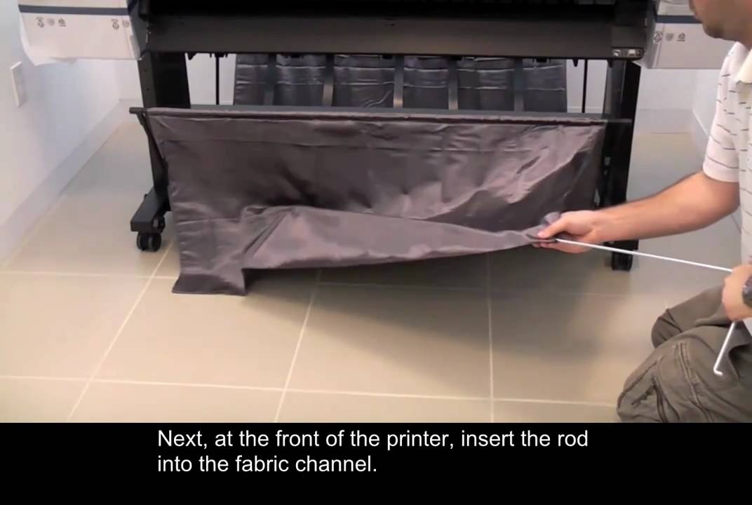 Epson 9900 Printer Setup - Paper Basket Assembly