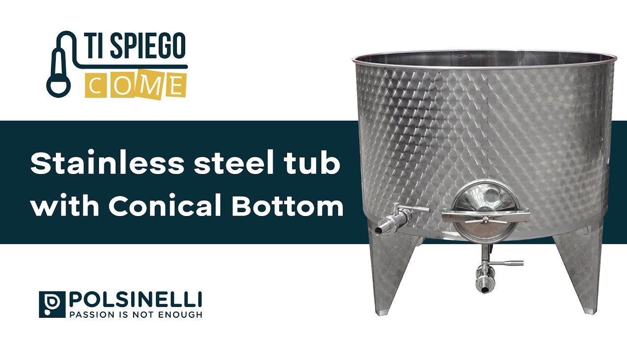 How our 10&deg; Conical Stainless Steel Tub is made