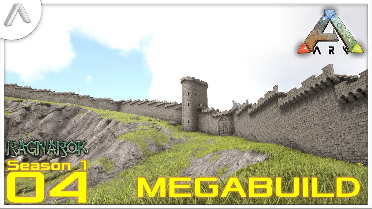 Ark: Survival Evolved - S01E04 - MEGA BUILD: THE GREAT WALL - (Ragnarok Modded PVE Server)
