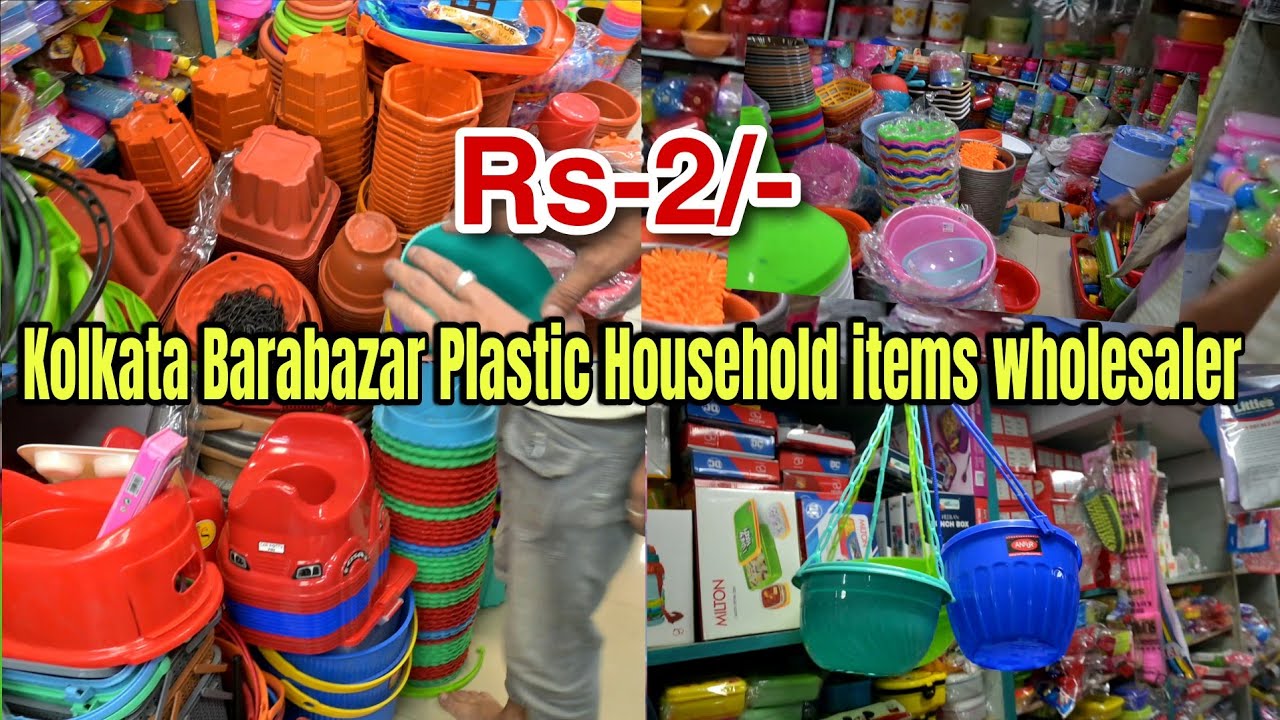 Kolkata Barabazar//ALL plastic items & household items wholesaler Shop// ReviewNew Business Idea